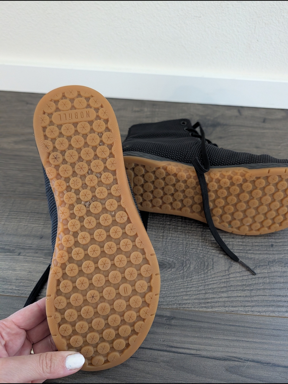 NOBULL Black High-Top Training Shoes with Gum Sole - Picture 5 of 7